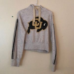 Semi-Cropped CU Boulder Hoodie